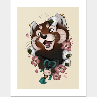 red panda Posters and Art